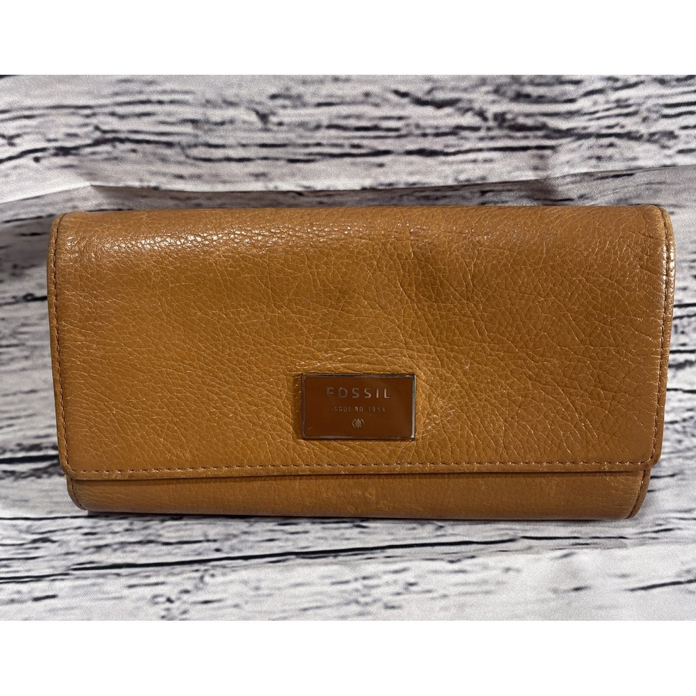 Fossil Wallet Trifold Wallet Card Holder Ladies Wallet Leather